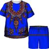Летние детские топы с африканским принтом в стиле ретро, ​​брючные костюмы, детские футболки/комплекты в этническом стиле, традиционная одежда, спортивные костюмы для мальчиков и девочек