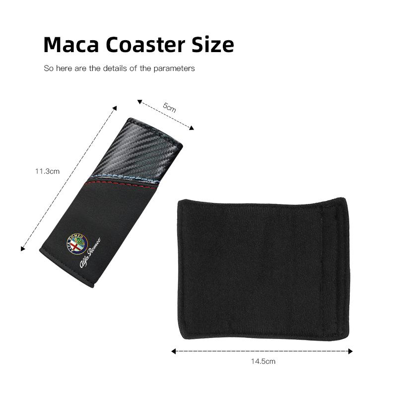 yngc9 For Alfa Romeo 4C 159 166 Spider Giulia Car Door Handle Gloves Handle Protection Cover Leather Handlebar Grip Cover Accessories