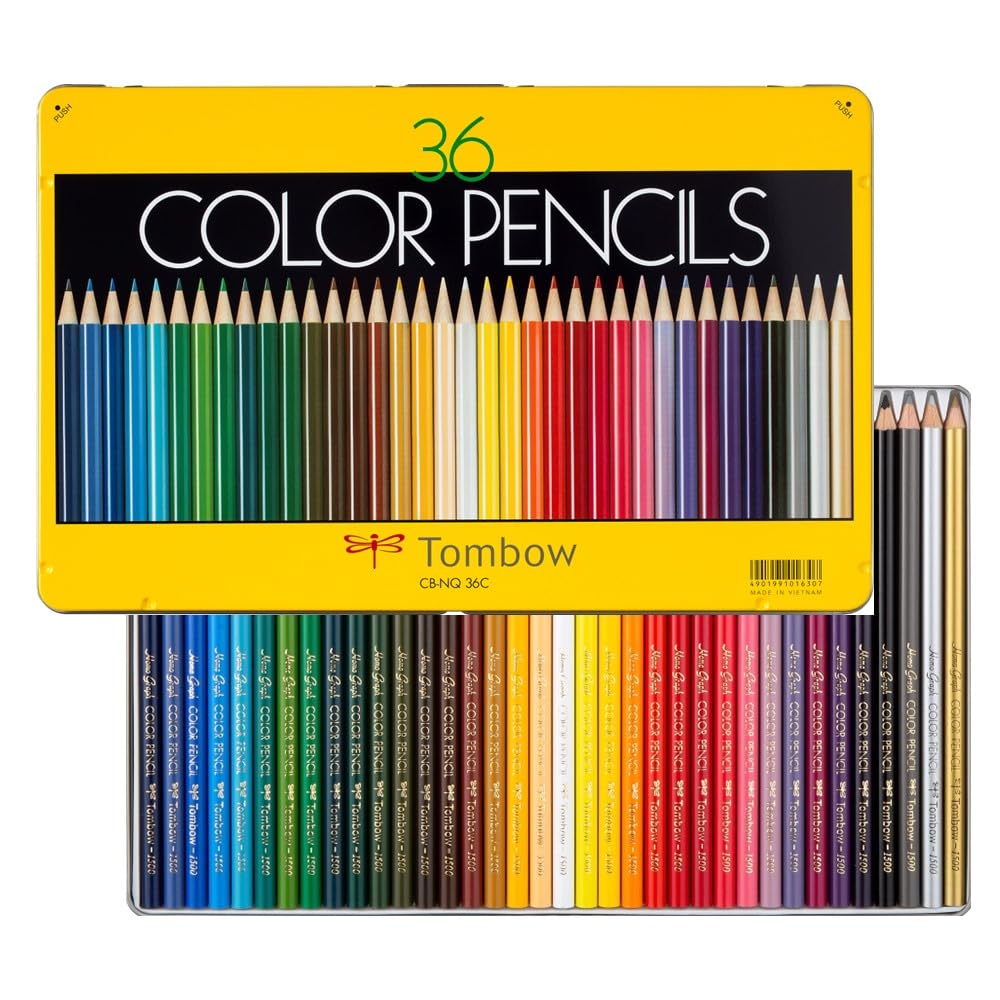 Цветные карандаши Tombow, 36 цветов (Яркие цвета, которые всегда подходят) NQ CB-NQ36C
