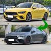 Front Bumper Spoiler For Mercedes Benz CLA45 AMG C118 2020 2021 Glossy Black Bumper Spoilers