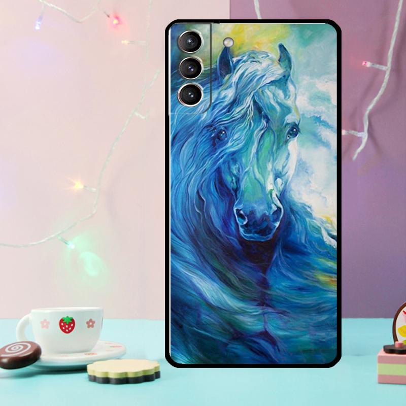 Художественный чехол для телефона с рисунком лошади для Samsung Galaxy S24 S25 Ultra S21 S22 S23 Ultra S9 S10 S20 Plus S25 FE