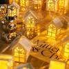 LED String Lights with Wooden Houses for a Girlish Room Decor