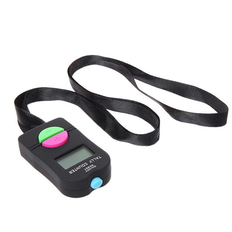 1PCS Digital Hand Tally Counter Electronic Clicker Golf Gym Hand Held Counter Portable Electronic Up Down Clicker Counter 1