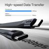 240 Вт USB4 40 Гбит/с Портативный USB C на Type C Короткий Кабель с Брелоком для SSD MacBook Ноутбука Телефона Быстрая Зарядка Кабель Данных 8K60Hz