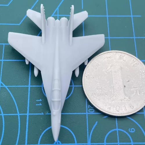 5PCS Russian Mig-35 Fighter Jet Model 1/2000-1/350 Scale Fighter Mold Model for DIY Scene Assembly (1/700 (25mm))