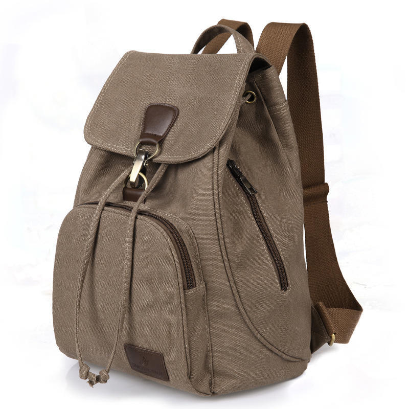 Casual Retro Denim Shoulder Bags Female Korean Wild Backpack Canvas Bag Casual Travel Multi-pocket