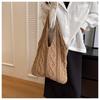 Vintage Knit Bag Hand-woven Tote Bag All-in-one Shoulder Bag Women's Tote Bag Shopping Bag