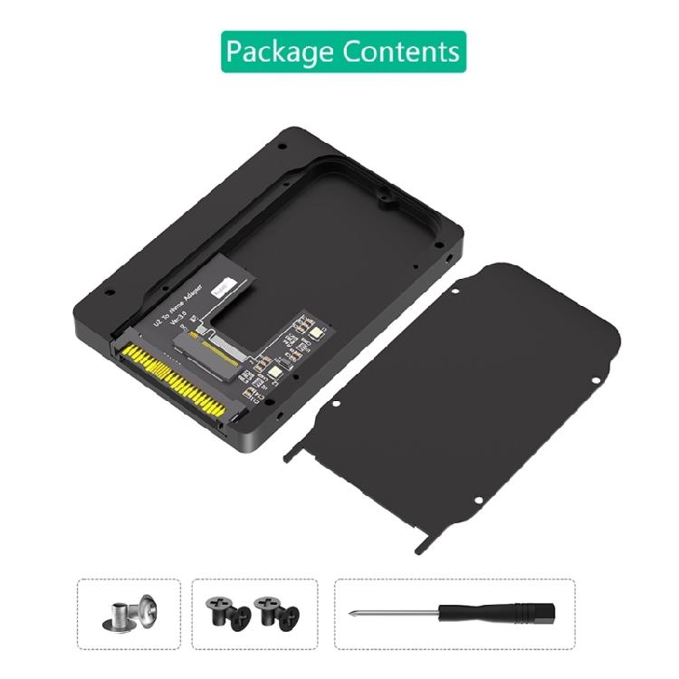 Корпус-адаптер U.2 SFF 8639 на NVMe, корпус U.2 на M.2 NVME, с теплоотводом и широкой совместимостью для компьютеров