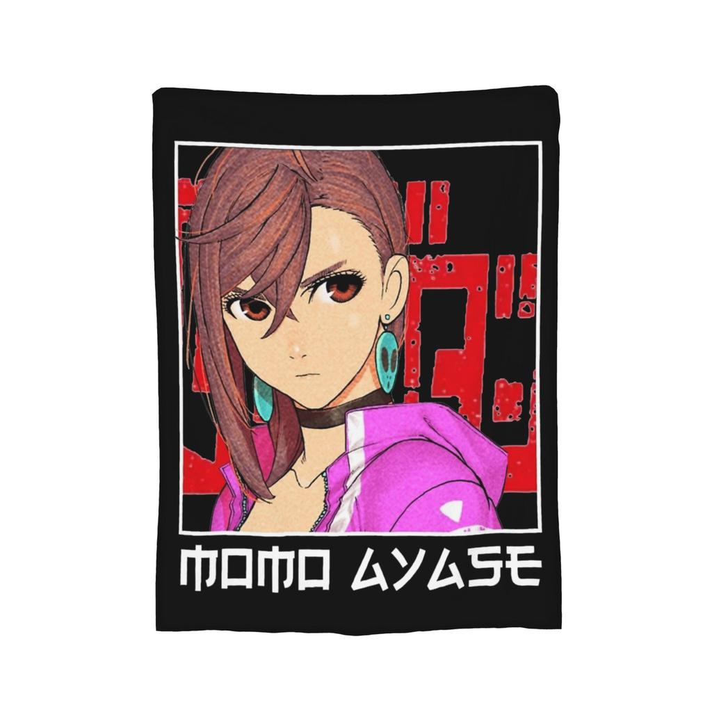 Anime Okarun Dandadan Flannel Blanket  Awesome Throw Blankets for  Sofa Bedding Lounge 125*100cm Quilt,