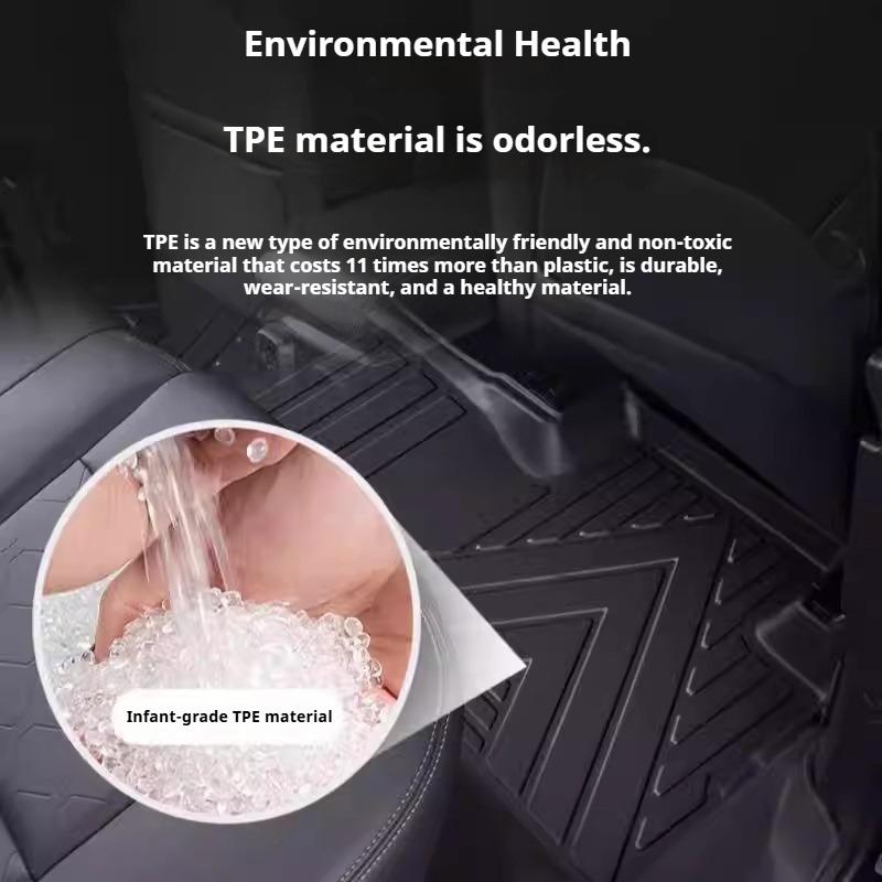 For JAECOO J7 SHS PHEV 2026 2025 Car Floor Mats TPE Single Layer Foot Pads Salon Carpet Full Cover Interior Accessories