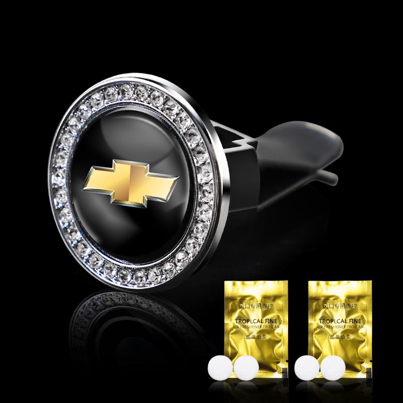 AABHJ1 Car Vent Air Freshener Aromatherapy Solid Perfume Diffuser For Chevrolet Spark Captiva Cruze Malibu Equinox Trax Camaro Blazer