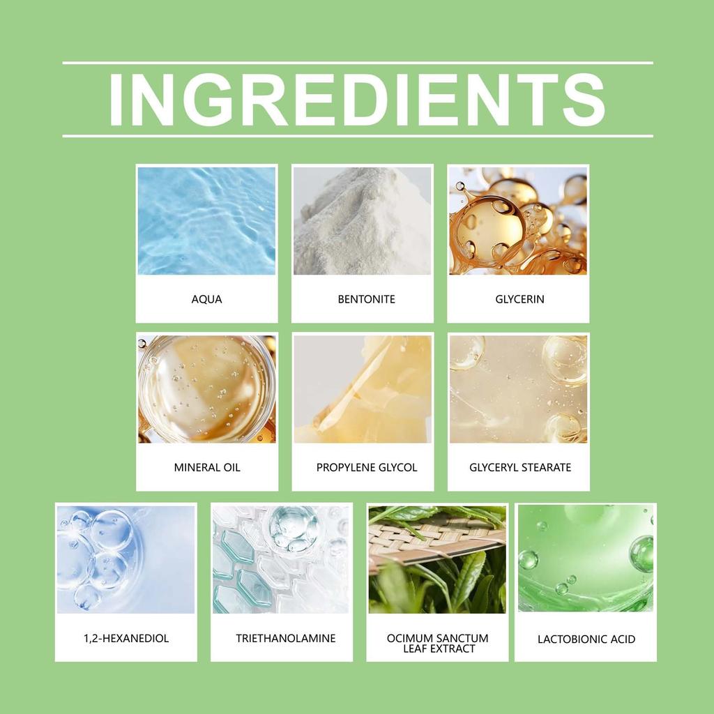 Святая Пенная Маска Очищающая Маска Глубокий Пилинг И Удаление Черных Точек Святая Листовая Маска