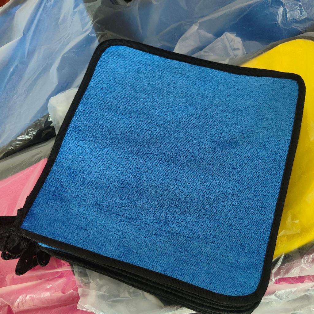 Двустороннее полотенце для чистки автомобиля - Впитывающий коралловый флис, Утолщенное для сушки