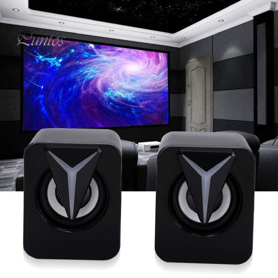 1 пара небольших USB-динамиков, звуковая коробка с RGB-подсветкой, виртуальный объемный звук, компьютер, ноутбук, портативный мини-громкоговоритель