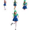 Elegant Luigi Workmen Skirt Version Costume For Women With Perfect Stitches