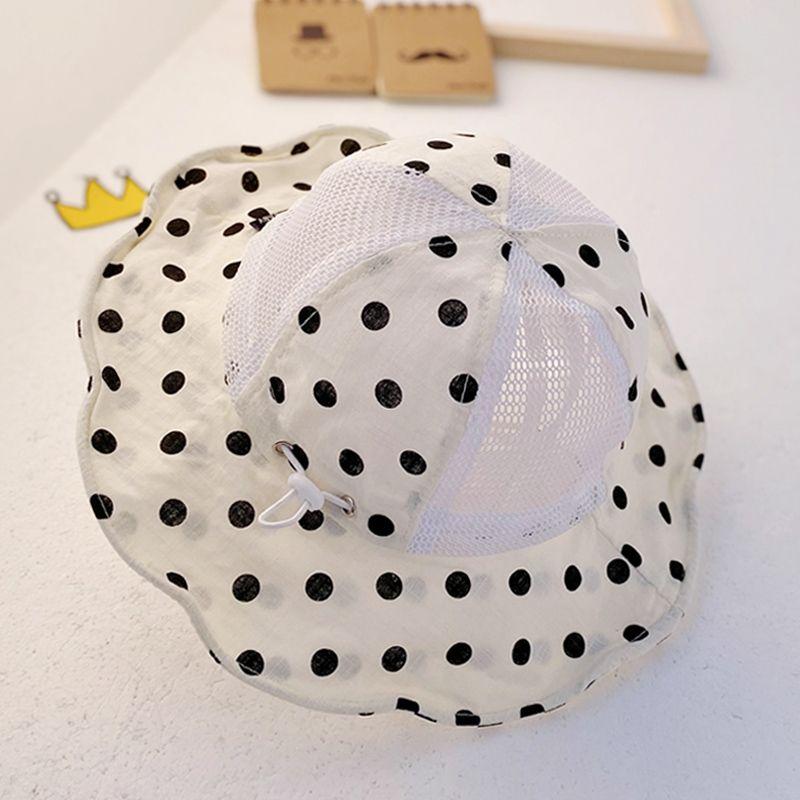 Детская солнцезащитная шляпа, летняя сетчатая солнцезащитная шляпа, милая детская шляпа с большими полями, шляпа рыбака, пляжная солнцезащитная шляпа