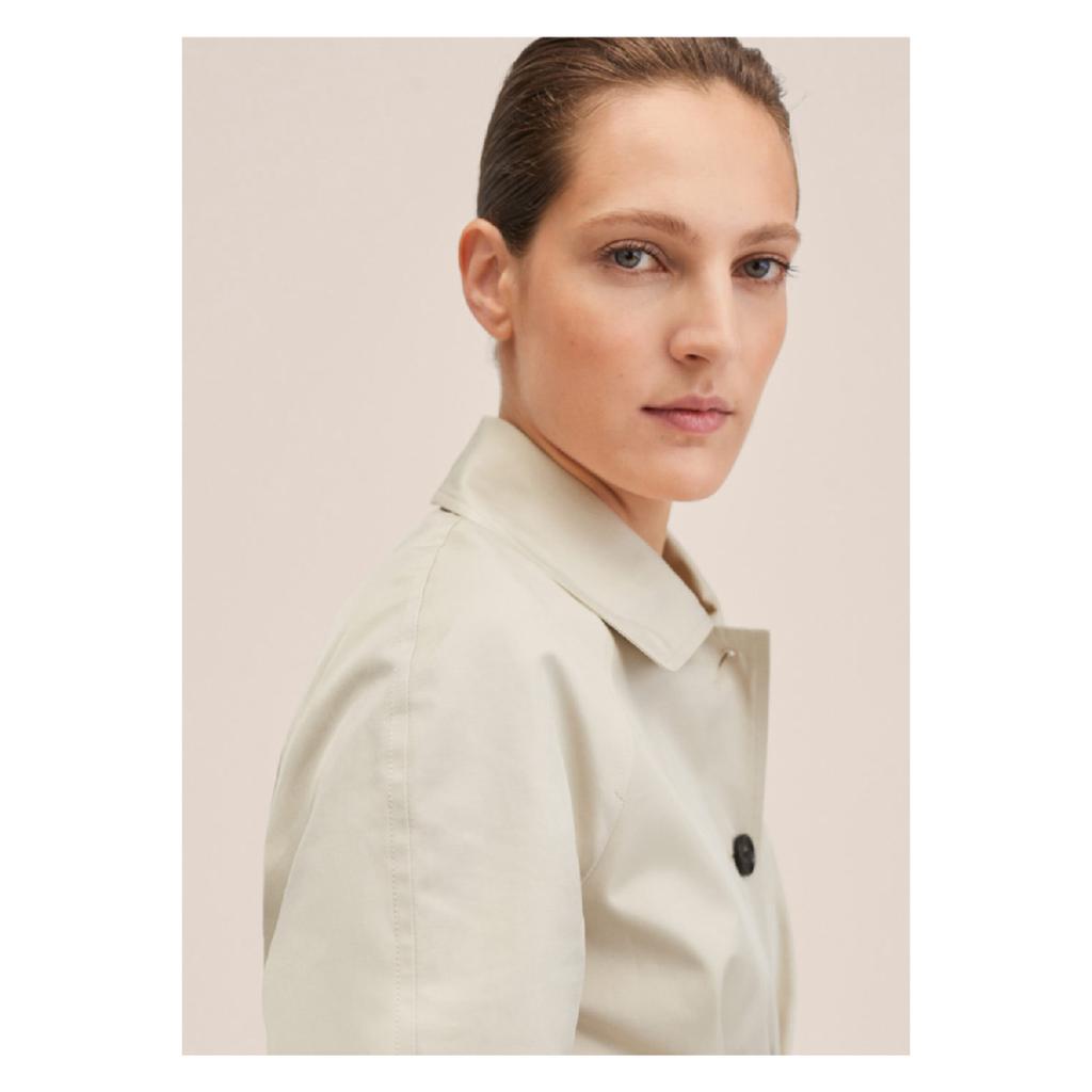 Хлопковый тренч на пуговицах