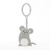 Серый брелок Крыса Год Крысы Держатель для ключей автомобиля