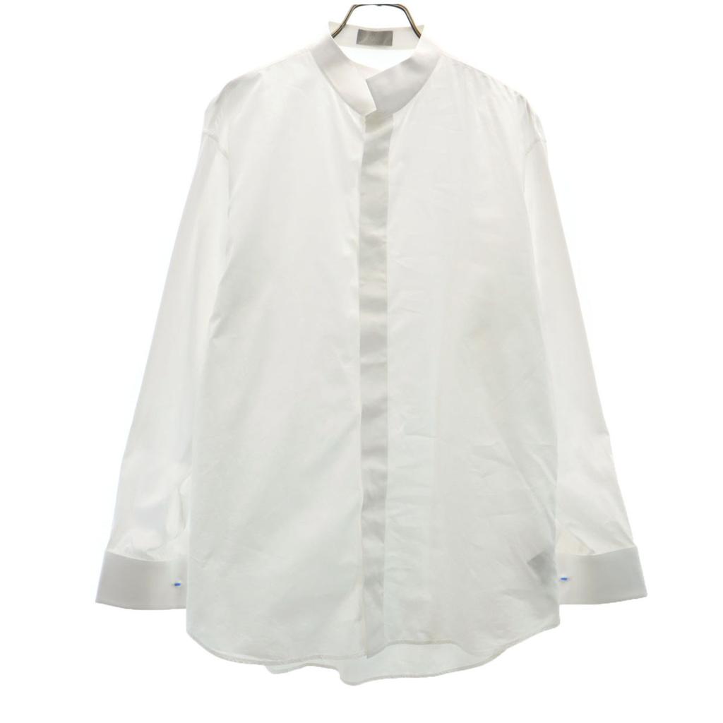 Dior Made In Italy Long Sleeve Cotton Shirt 42 White Special Wing Men's Used