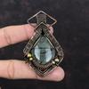 Moss Prehnite Copper Wire Wrapped Pendant Handmade Jewelry Genuine Gemstone Pendant Copper Wire Wrapped Jewelry Elegant Pendant Gift For Him