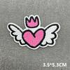 Милые мультяшные маленькие вышитые нашивки для одежды Candycherry Наклейки-нашивки на одежду, приклеиваемые утюгом, Термонаклейки, Значки