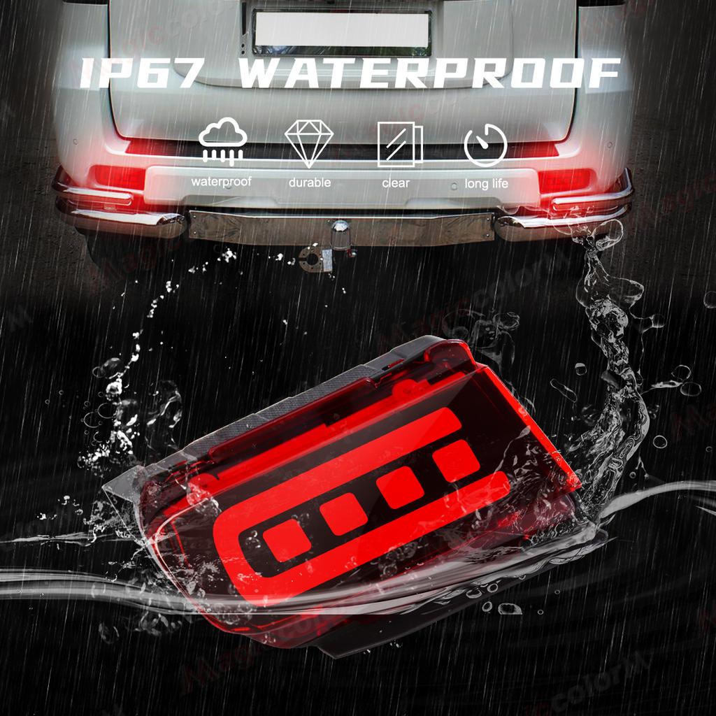 LED Rear Bumper Reflector For Toyota Land Cruiser Prado 150 LC150 FJ150 GRJ150 2010 - 2020 Running Brake Turn Signal Lamps 12V