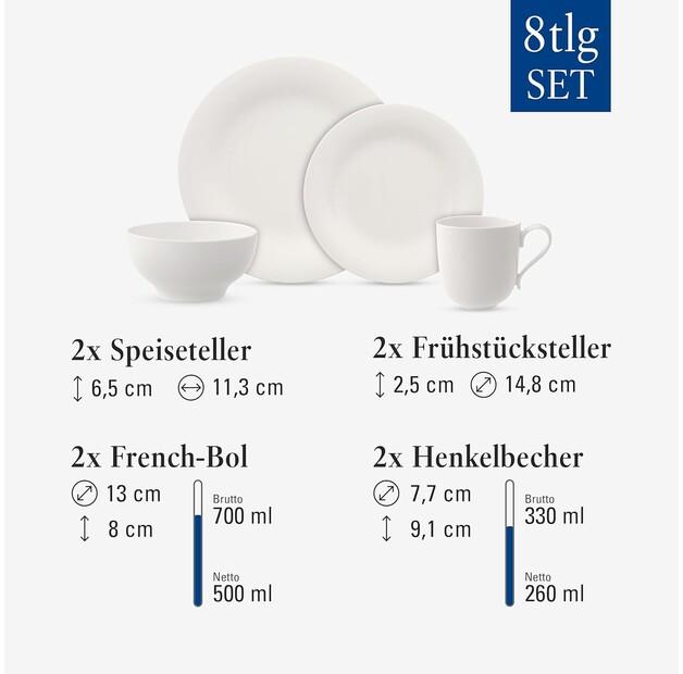 Сервиз Villeroy & Boch New Cottage Basic Starter, 8 предметов (1034608543)