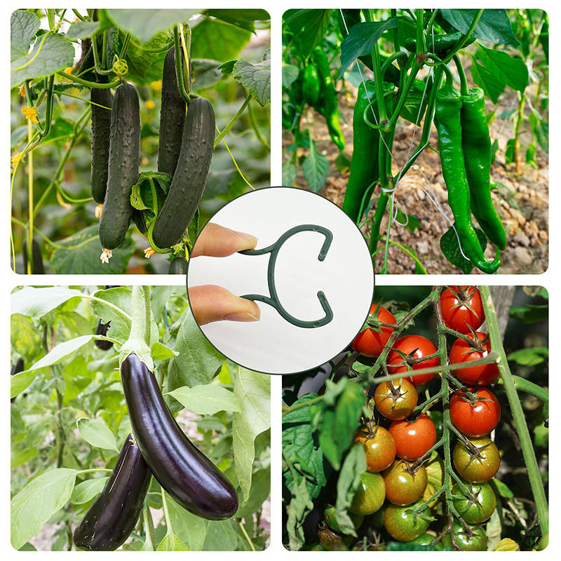 100/200 шт. зажимы для поддержки растений для вьющихся растений многоразовые зажимы для захвата садовых овощей и томатов
