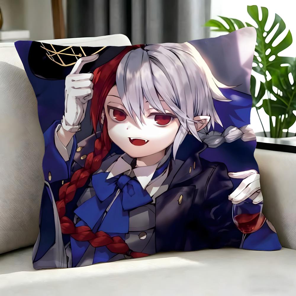 Anime Seraph Of The End Cushion Cover Cushion Cover Set 4Pcs 50X50 45X45 40X40 Pillowcase Decorative Sofa Home Decor