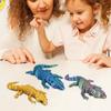 3D Lizard Simulation Model Action Toy Desktop Decor Realistic Looking Vibrant Color Animal Theme Lizard Fidget Toy Photography Prop
