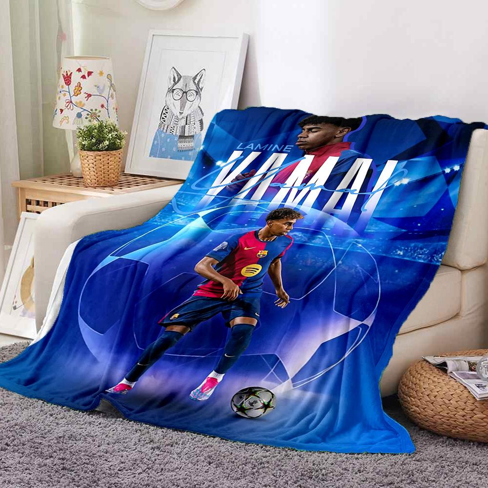 Lamine Yamal Flannel Blanket Throw Blanket Soft Warm Sofa Bed Camping home Decor Unique Christmas Gift C926525