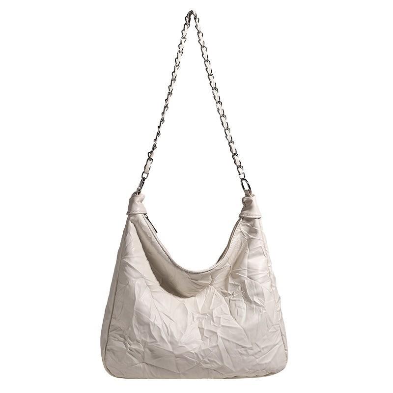 IELGY Универсальная сумка большой вместимости, сумка через плечо с мягкой цепочкой и цепочкой.