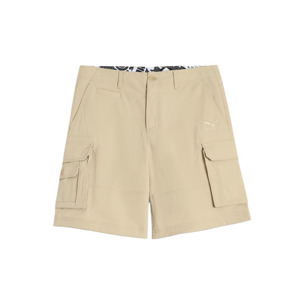 Puma Классика Das Indigo Cargo Повседневная Мода Простые Свободные Универсальные Шорты Мужские Шорты Хаки 677388-88