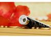 Exclusive Personalized Double-Plated Dragon Slim Round Lighter - Custom Open Flame for Ladies