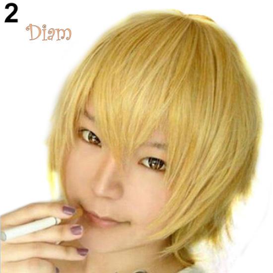 Короткий цветной парик