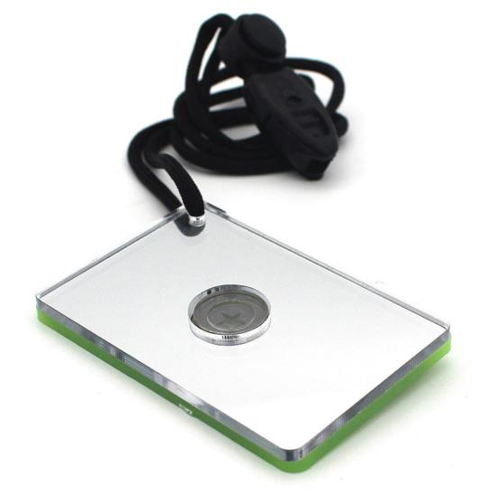 Multifunctional Signal Mirror with Compass Whistle Lanyard Good Reflection Effect Acrylic Emergency Rescue Survival Mirror SOS First Aid Accessories