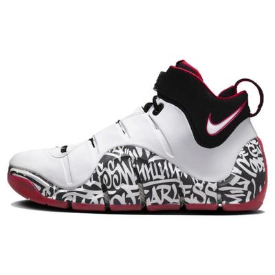 Увеличить LeBron 4 Graffiti 2023 Мужские кроссовки Белый Черный Университет-Красный DJ4888-100