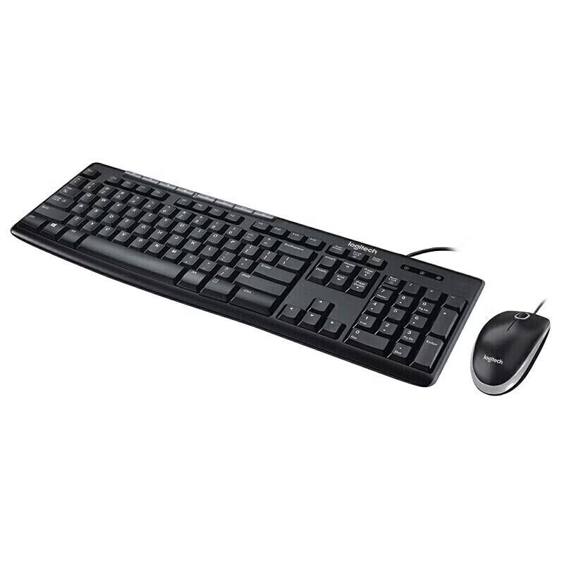 Logitech MK200 Полноразмерный проводной комплект клавиатуры и мыши