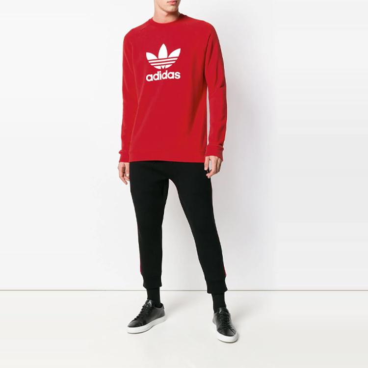 Adidas Мужская толстовка с капюшоном Originals Trefoil Sports, оранжевая, DH5826