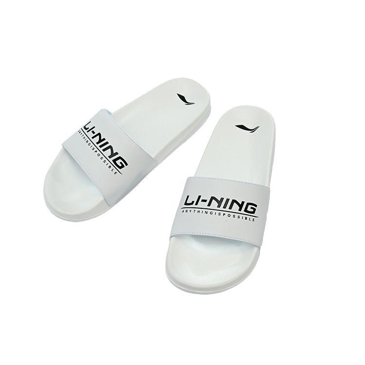 Li-Ning Простые спортивные сандалии с буквенным принтом, мужская обувь, белые ASDR005-1