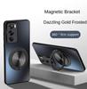 Магнитный чехол-подставка Magsafe для OPPO Reno 12 Pro 12 5G, кронштейн для чехла, противоударный жесткий матовый держатель для кольца, вращающийся на 360°, защитный чехол-подставка