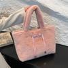 Women Plush Shoulder Bag Fluffy Handbags Large Capacity Autumn Winter Travel Shopping Totes Faux Fur Underarm Bags CLE