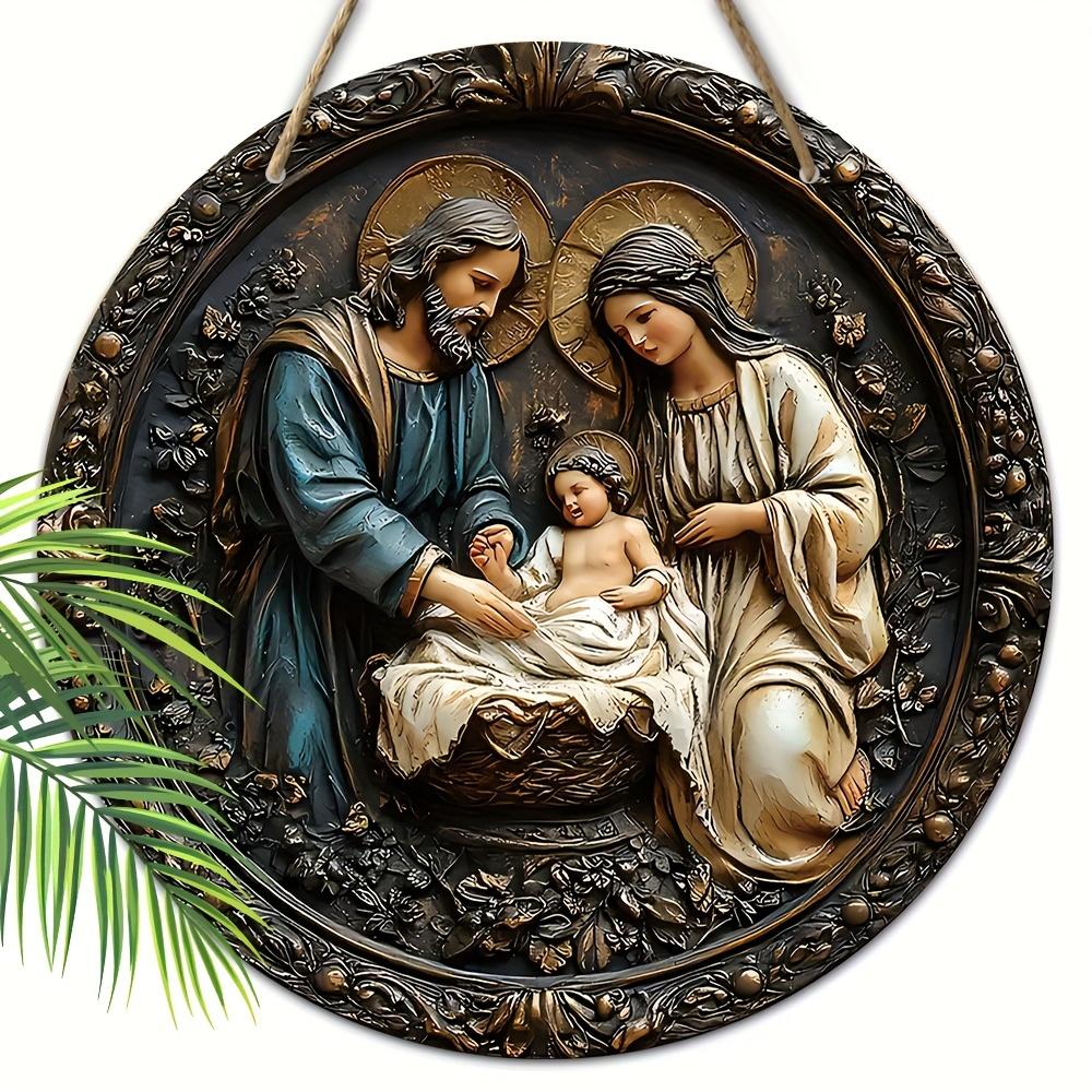 5 шт. очаровательных круглых деревянных рождественских знаков диаметром 7,87 дюйма — идеально подходят для венков, входной двери и домашнего декора | Идеальный подарок для друзей и семьи