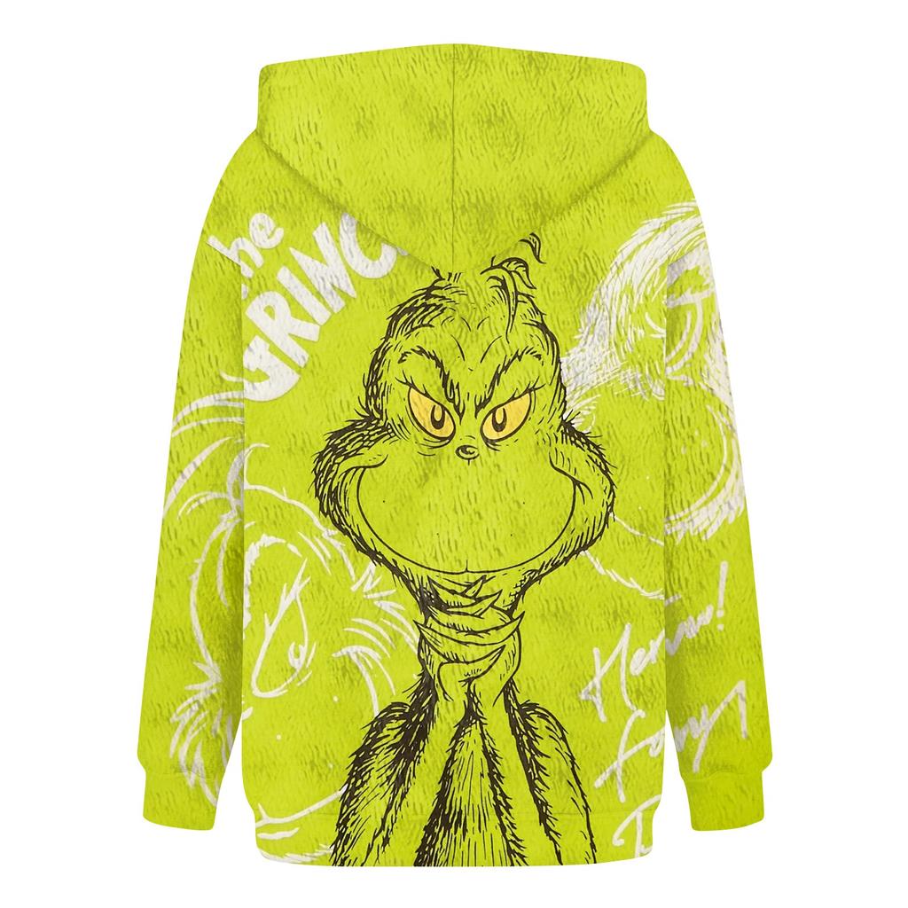 Женская фланелевая толстовка с капюшоном и длинными рукавами с рождественским принтом