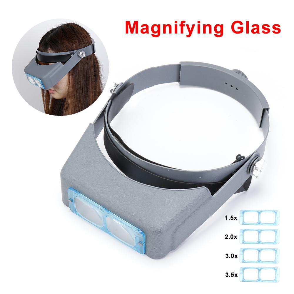 Лупа для ремонта ювелирных изделий, линза для чтения, лупа, увеличительное стекло с 4 линзами