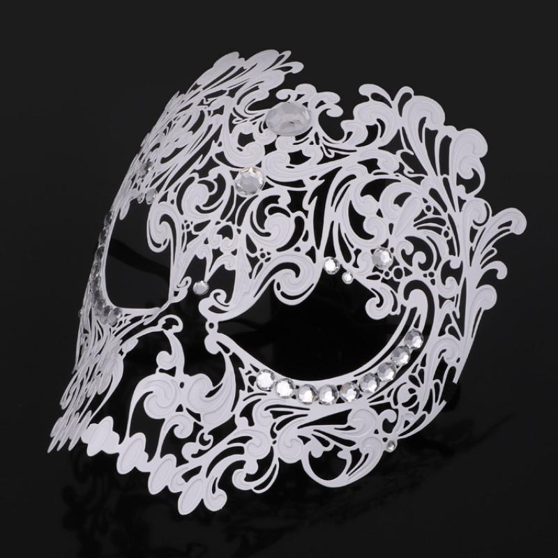Halloween Metal Skull Mask Full Face Cosplay Costume Masquerade Party