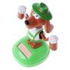 Flip Dolls Dashboard Shaking Head Dolls Solar Power Beer Dog Bobble Head Doll Solar Swing Dog