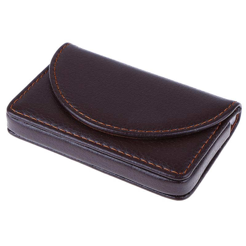 Карманный кожаный держатель для визиток, ID-карт, кредитных карт, чехол-кошелек с коробкой
