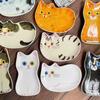 1PC Spoon Holder Kitchen Cat Ceramics Dish Japanese Cat Sauces Dishes Home Seasoning Plate Cute Restauarant