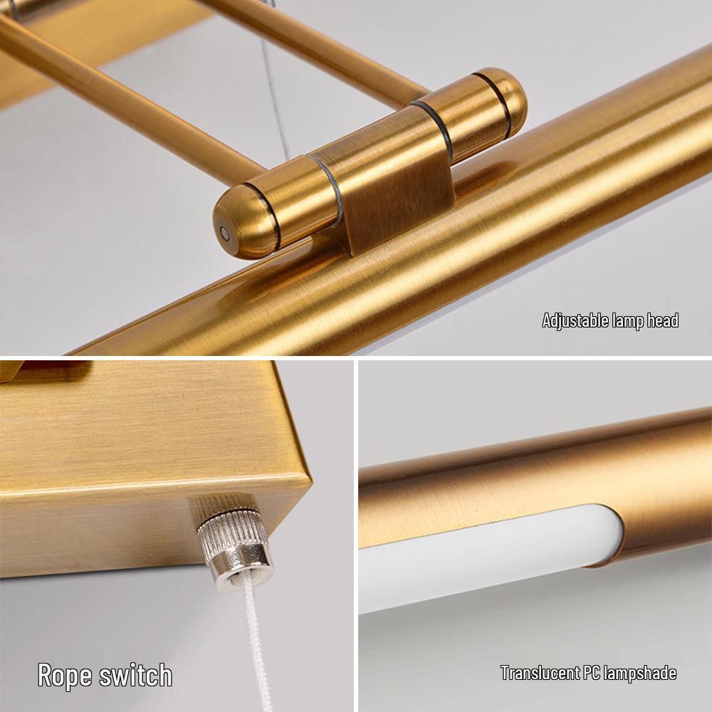 LED Waterproof Vanity Mirror Light with Adjustable Head for Bathroom and Makeup.